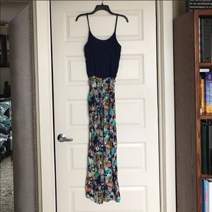 Love Posh jumpsuit navy/multi NWT - L